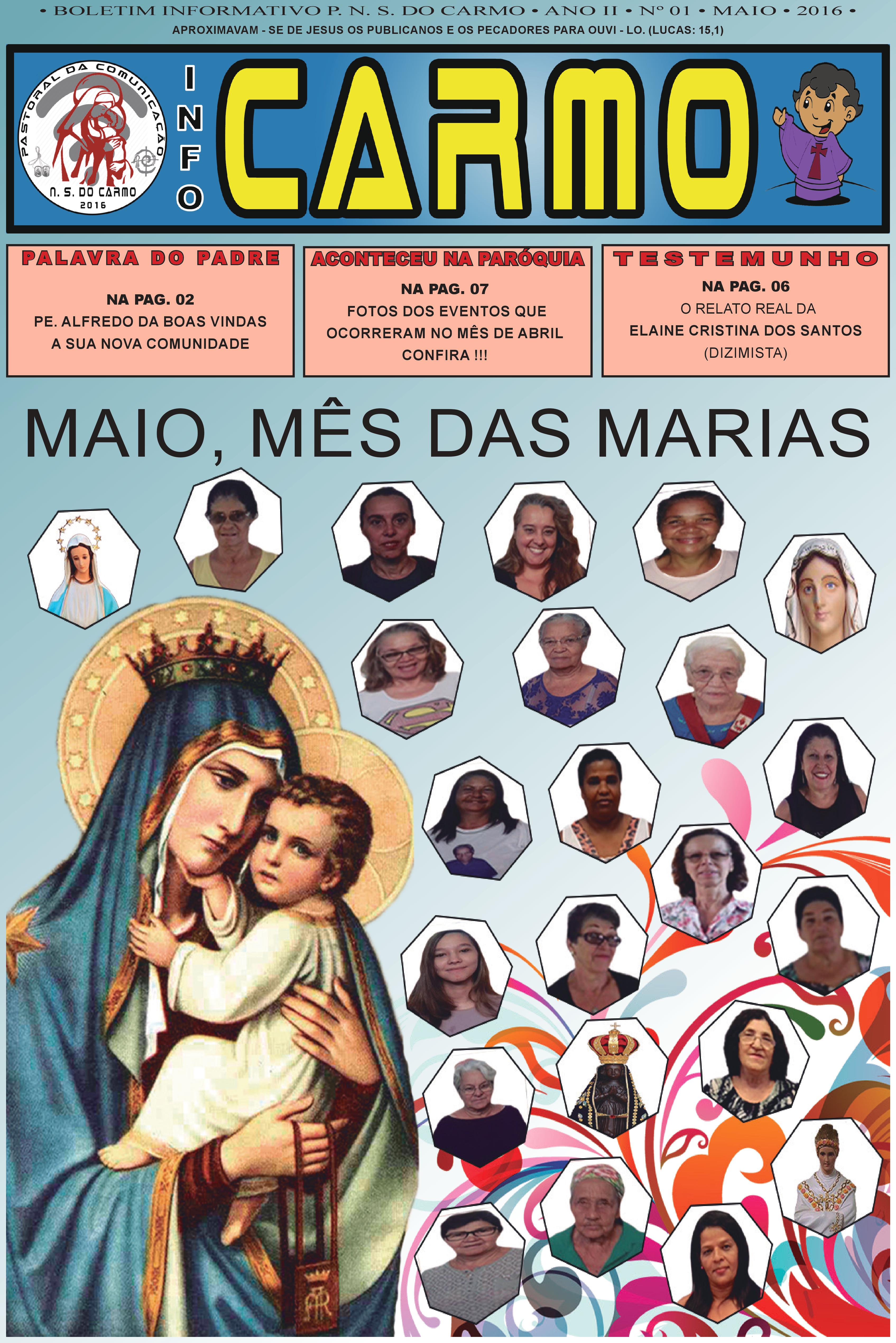 Info Carmo - Jornal da Paróquia Nossa Senhora do Carmo - Vila Paulistana