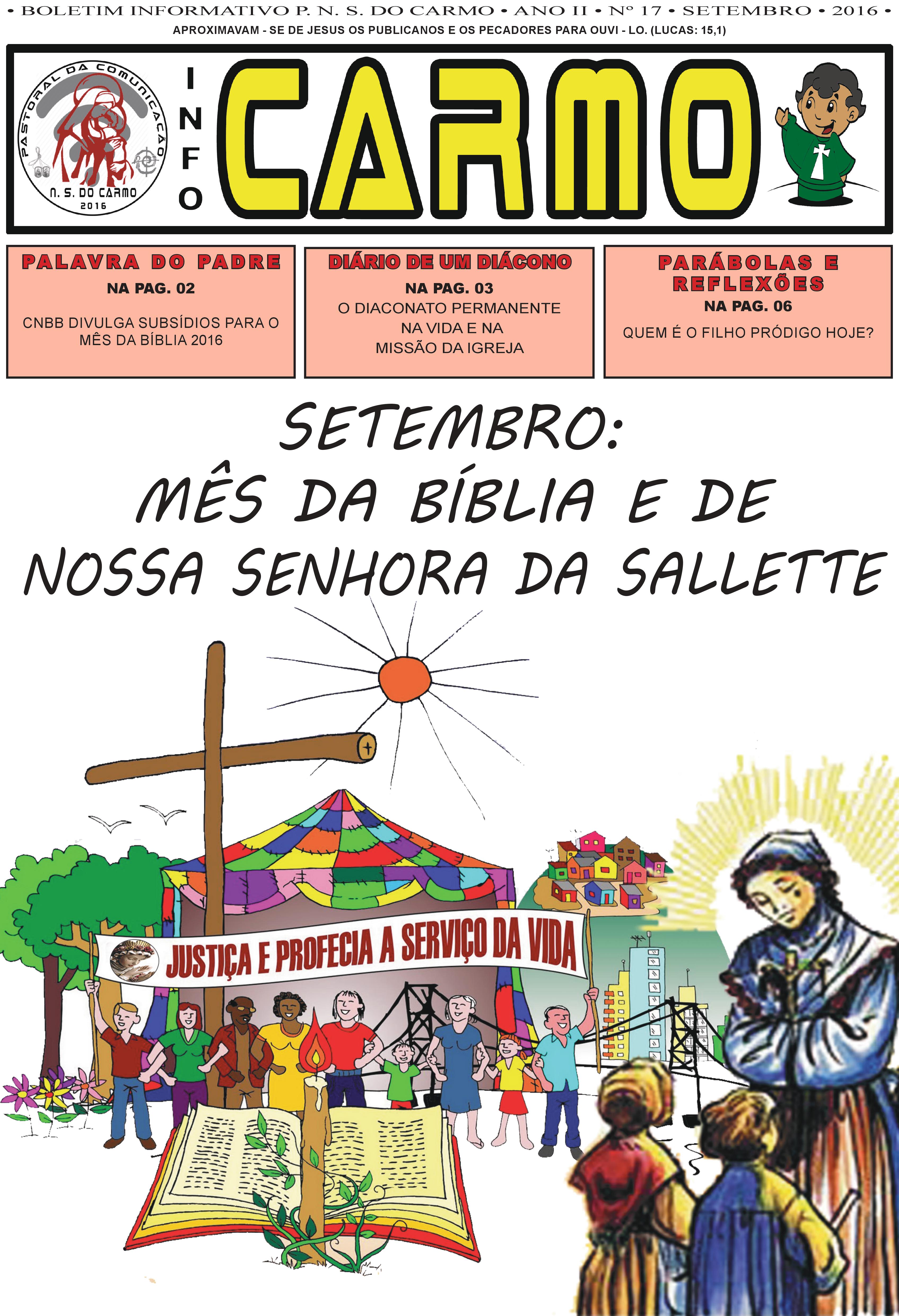 Info Carmo - Jornal da Paróquia Nossa Senhora do Carmo - Vila Paulistana