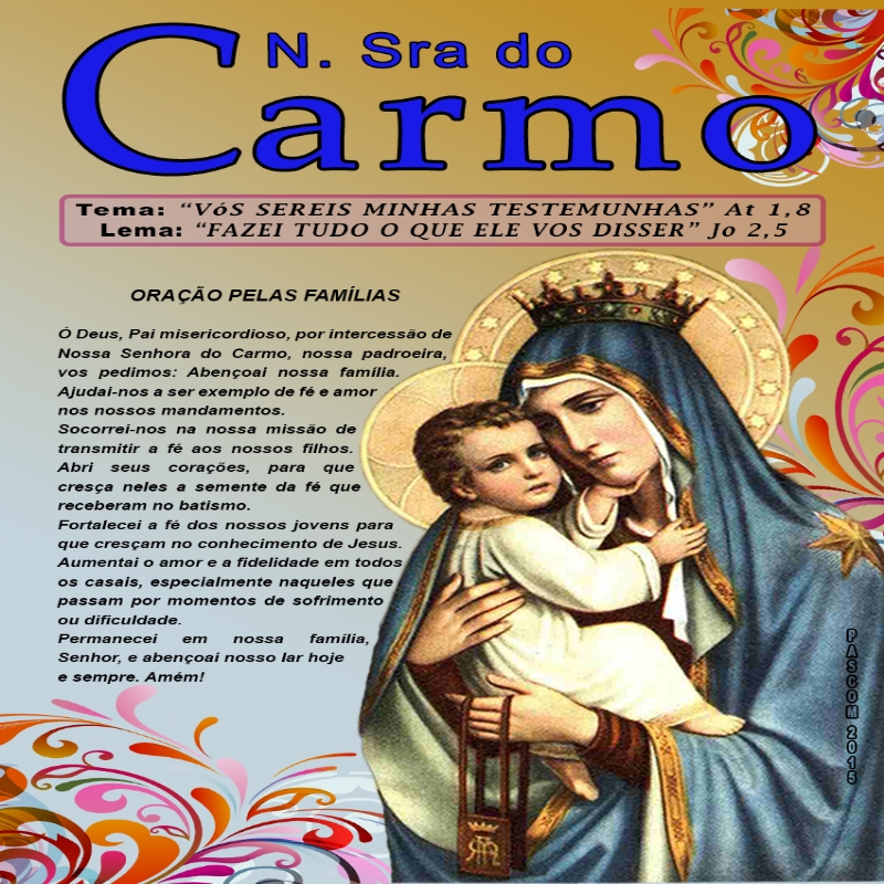 Novenário dedicado à Nossa Senhora do Carmo