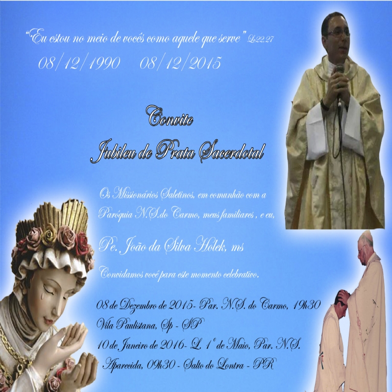 Jubileu de prata sacerdotal do Pe. João